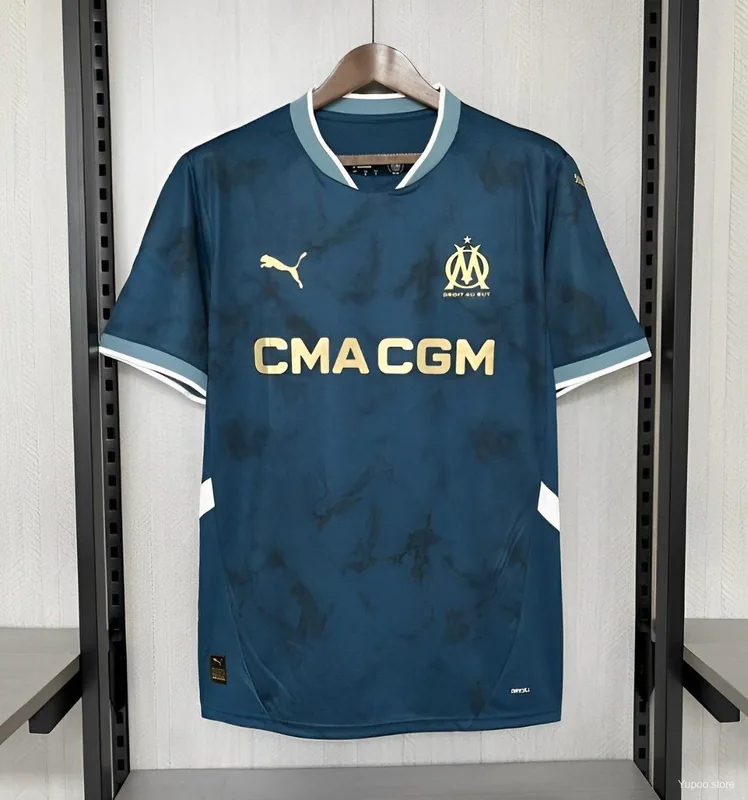 Camiseta Marseille 2024/25 VISITANTE MANGA CORTA VERSION FAN